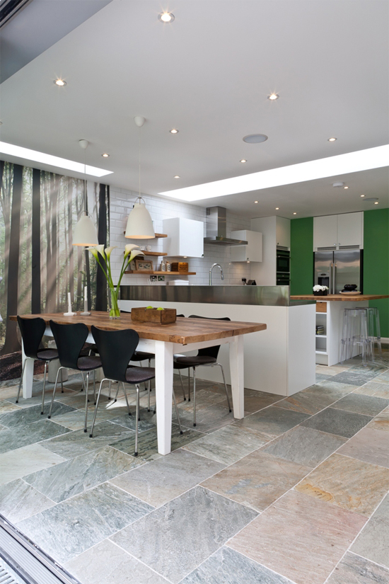 kitchen with dining area