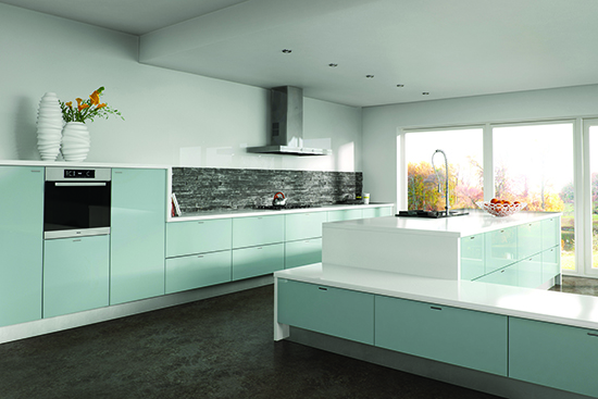 baby blue kitchen