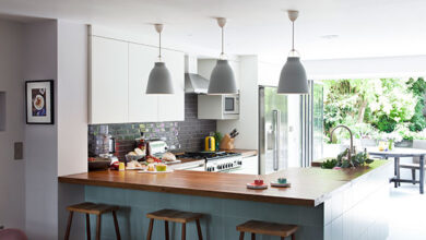 converted basement into kitchen