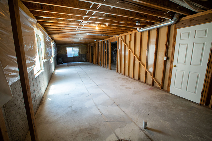 Picture of a basement home extension