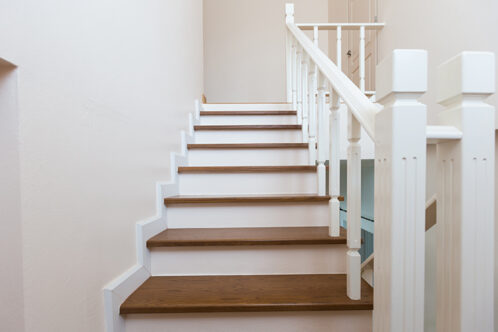 Picture of a wooden staircase