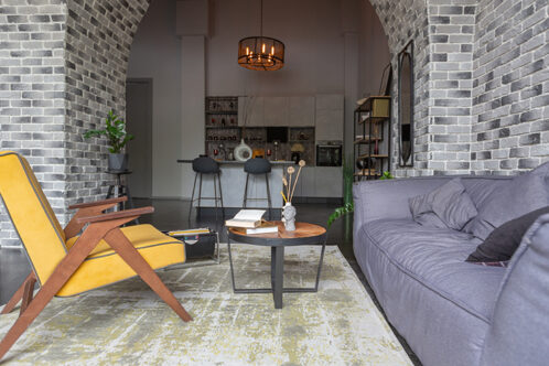 Picture of a church conversion living room
