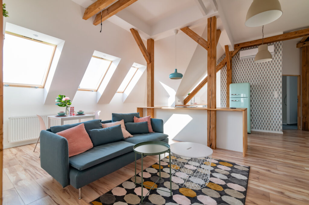 Picture of an attic kitchen 